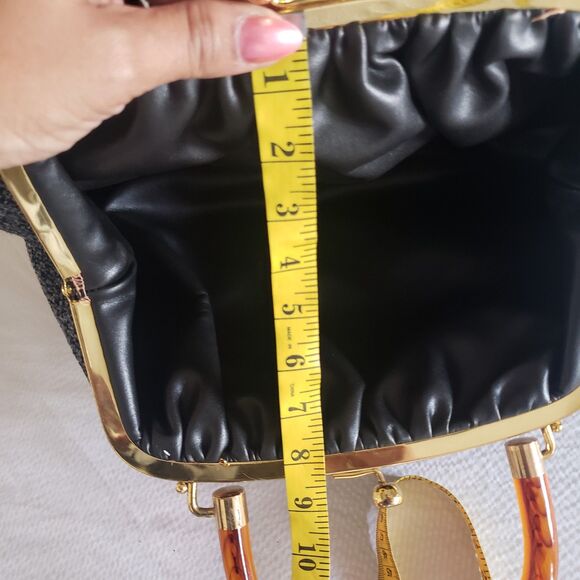 Tweed Top 1960s Vintage Purse - Picture 5 of 8